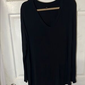 Massimo Black V-Neck Blouse